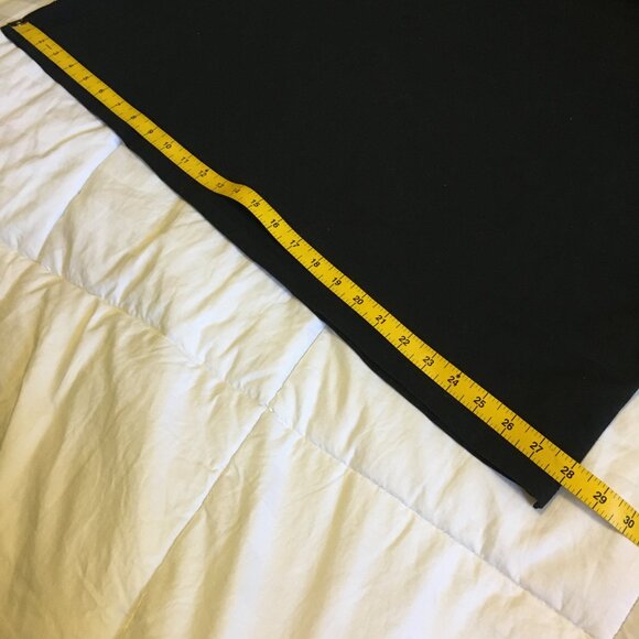 Vintage Black Silver Studded Rhinestone Collar Cotton Blend Tee - Picture 10 of 12